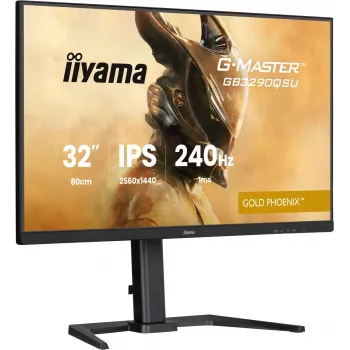 Iiyama G-MASTER GB3290QSU-B1 dators monitors 80 cm (31.5 collas) 2560 x 1440 pikseļi QHD LED melns