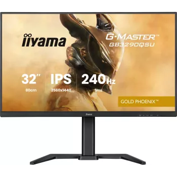 Iiyama G-MASTER GB3290QSU-B1 dators monitors 80 cm (31.5 collas) 2560 x 1440 pikseļi QHD LED melns