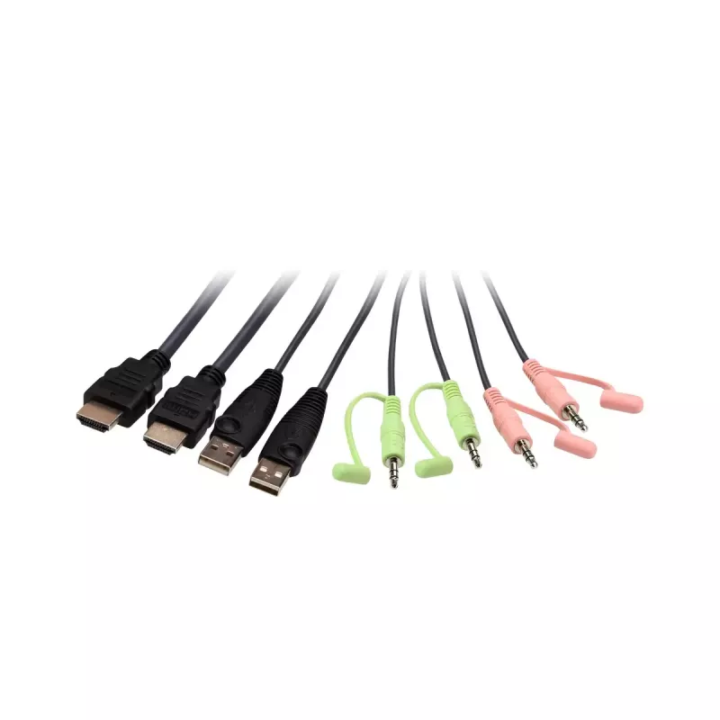 ATEN CS22H 2-Port USB 4K HDMI KVM slēdzis ar tālvadības pulti