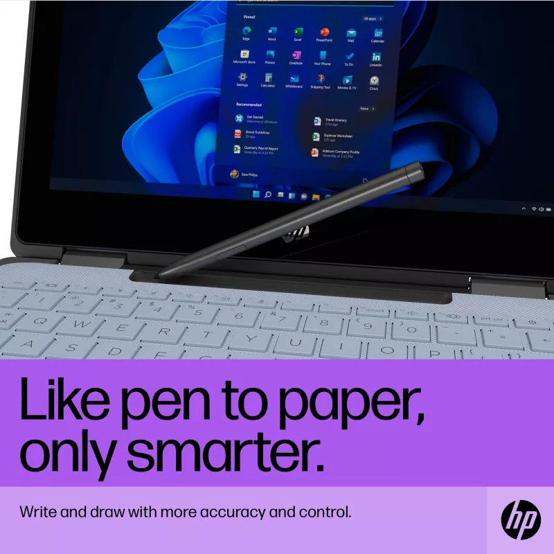 HP Slim Rechargeable Pen Melns ar iebūvētu akumulatoru