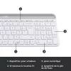 Logitech MK470 bezvadu tastatūras un peles komplekts – balts – AZERTY franču
