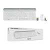 Logitech MK470 bezvadu tastatūras un peles komplekts – balts – AZERTY franču