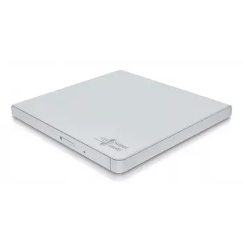 Hitachi-LG Data Storage Slim Portable DVD-rakstītājs GP57EB40 - USB 2.0 - Balts