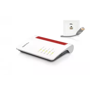 FRITZ!Box 7530 bezvadu maršrutētājs Gigabit Ethernet divjoslu (2.4 GHz / 5 GHz) Melns, Sarkans, Balts