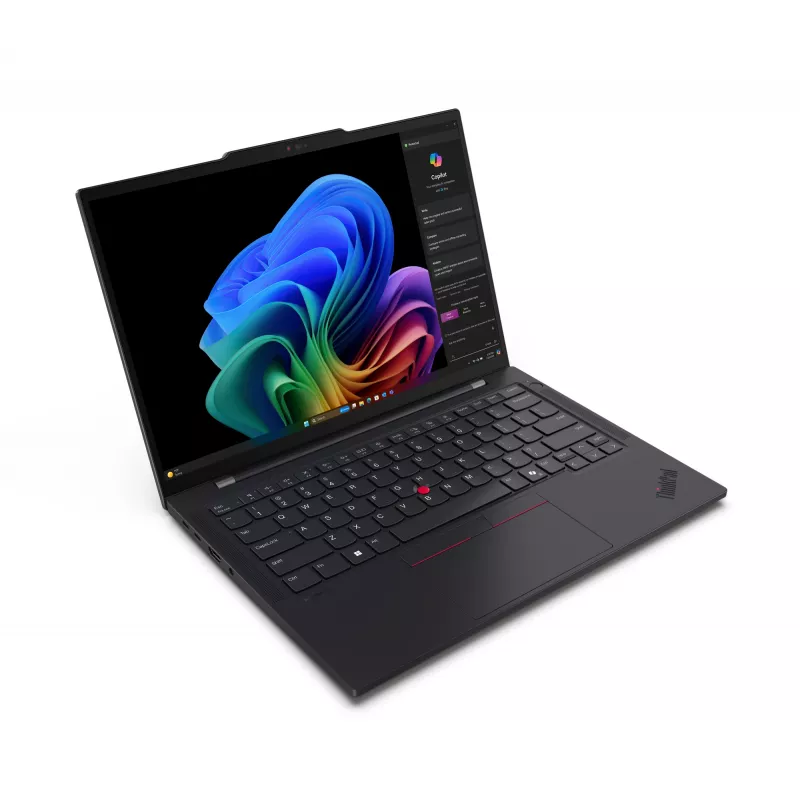 Lenovo ThinkPad T14s Gen 6 (Snapdragon) Copilot+ PC X1E-78-100 Klēpjdators 35,6 cm (14 collu) WUXGA 32 GB LPDDR5x-SDRAM 1 TB SSD Wi-Fi 7 (802.11be) Windows 11 Pro Melns