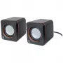 Skaļruņu sistēma Manhattan 2600 Series, 2x 3W, stereo, USB barošana, melna