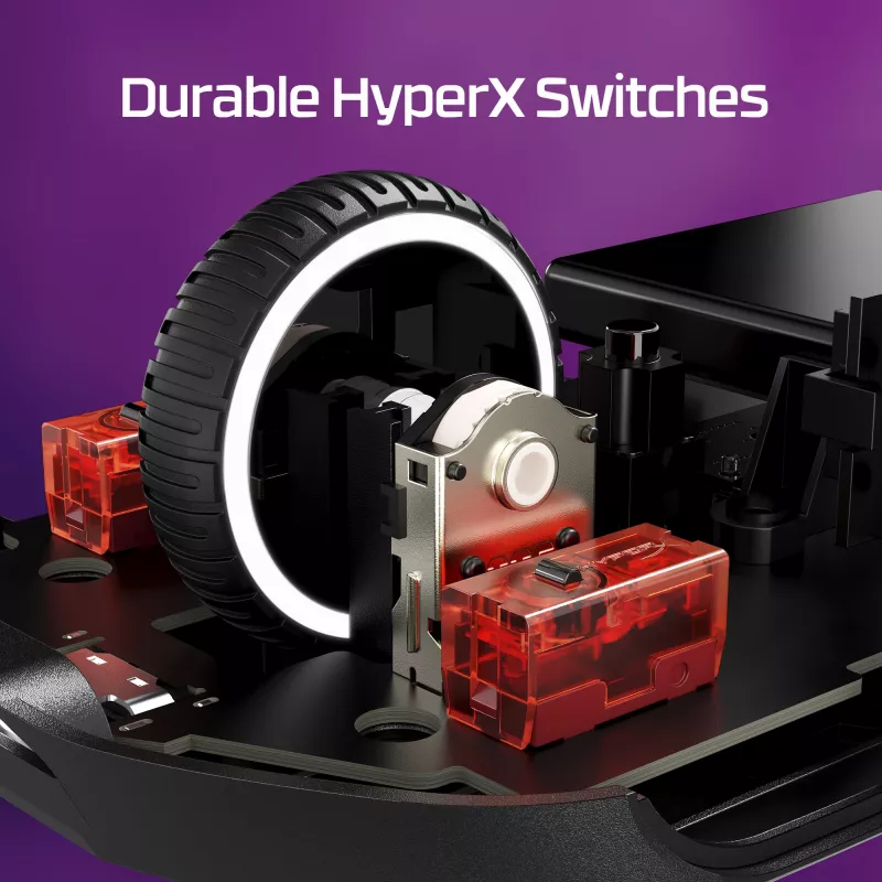 HyperX Pulsefire Haste 2 - Bezvadu spēļu pele (Balta)
