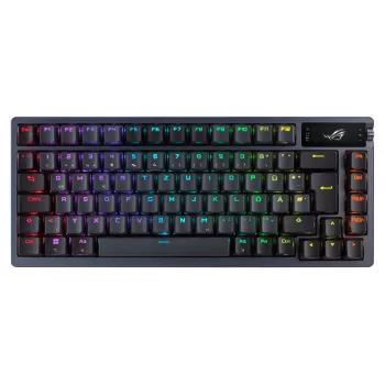 ASUS ROG Azoth tastatūra Gaming USB + RF Bezvadu + Bluetooth QWERTY Melna