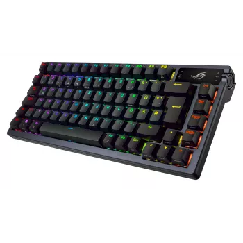 ASUS ROG Azoth tastatūra Gaming USB + RF Bezvadu + Bluetooth QWERTY Melna