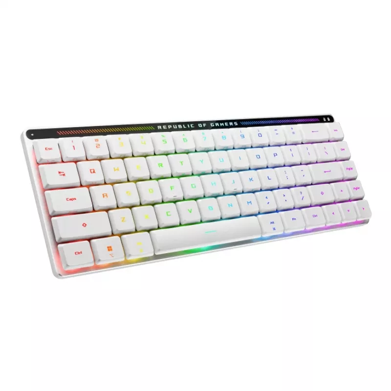 ASUS ROG Falchion RX Low Profile tastatūra Gaming USB + RF Bezvadu + Bluetooth QWERTZ Balta