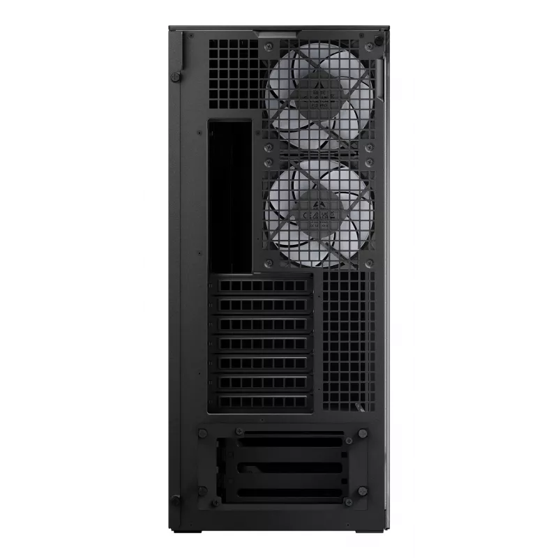 ARCTIC Xtender VG (Mirror Black) Premium E-ATX PC korpuss ar vertikālu GPU montāžu