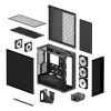 ARCTIC Xtender VG (Mirror Black) Premium E-ATX PC korpuss ar vertikālu GPU montāžu
