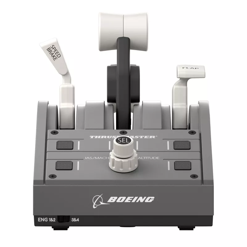 Thrustmaster TCA Yoke Pack Boeing Edition melns, pelēks USB Fightstick PC, Xbox, Xbox One, Xbox One S, Xbox One X, Xbox Series S, Xbox Series X