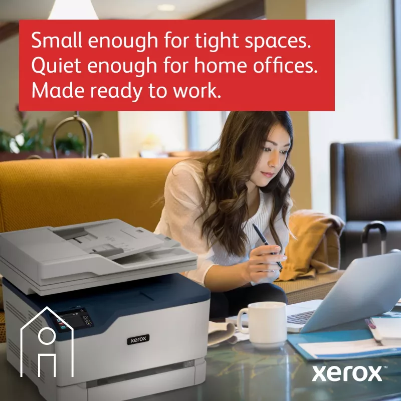 Xerox C235 A4 22ppm bezvadu druka/kopija/skenēšana/fakss PS3 PCL5e/6 ADF 2 paplātes, kopā 251 loksne