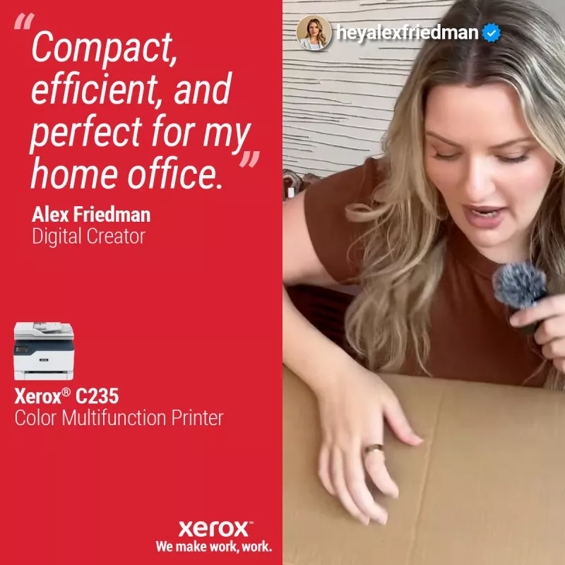 Xerox C235 A4 22ppm bezvadu druka/kopija/skenēšana/fakss PS3 PCL5e/6 ADF 2 paplātes, kopā 251 loksne
