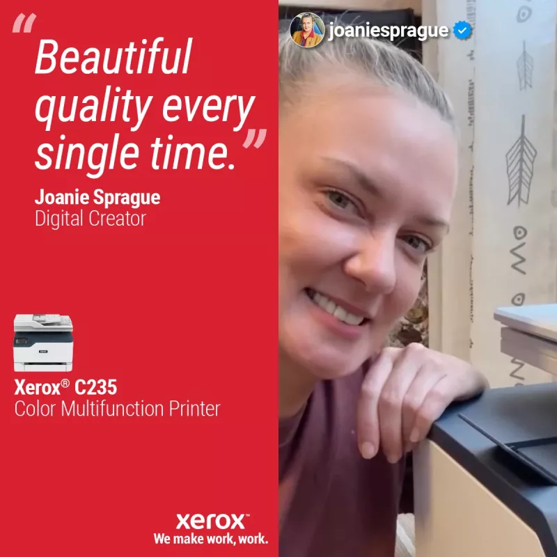 Xerox C235 A4 22ppm bezvadu druka/kopija/skenēšana/fakss PS3 PCL5e/6 ADF 2 paplātes, kopā 251 loksne