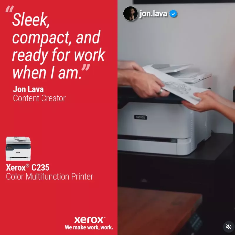 Xerox C235 A4 22ppm bezvadu druka/kopija/skenēšana/fakss PS3 PCL5e/6 ADF 2 paplātes, kopā 251 loksne