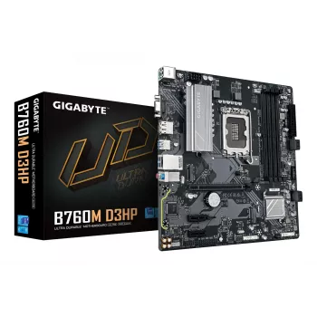 Mātesplate GIGABYTE B760M D3HP - Intel Core 14. paaudze, DDR5, PCIe 4.0 M.2, GbE LAN