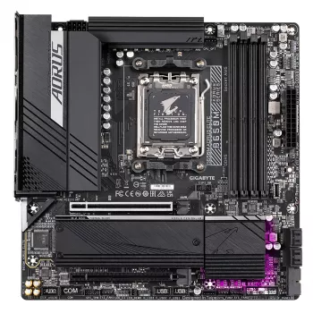 Mātesplate GIGABYTE B650M AORUS ELITE - AMD Ryzen 9000 CPU, 12+2+2 fāžu VRM, līdz 8000MHz DDR5, 1xPCIe 5.0 + 1xPCIe 4.0 M.2, 2.5GbE LAN, USB 3.2 Gen 2x2