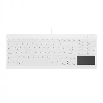 Contour Design Active Key Contour QuickClean Medicīniskā tastatūra IP68 ar skārienpaliktni Kompakta Vadu Balta DE C7412