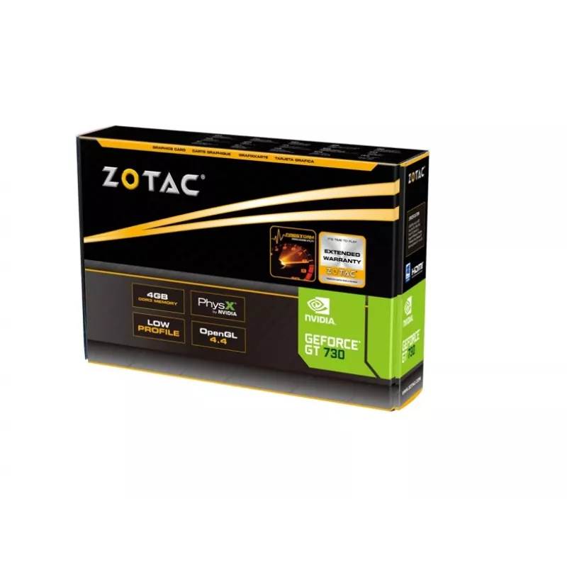 ZOTAC GeForce GT 730 4 GB GDDR3 pasīvi dzesēta videokarte
