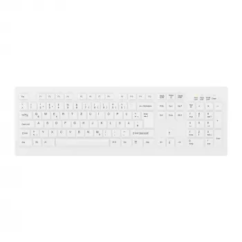 Contour Design Active Key Contour ClassicClean medicīnas tastatūra, noņemams vāks, pilna izmēra, bezvadu, balta, DE C8100