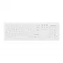 Contour Design Active Key Contour ClassicClean medicīnas tastatūra, noņemams vāks, pilna izmēra, bezvadu, balta, DE C8100