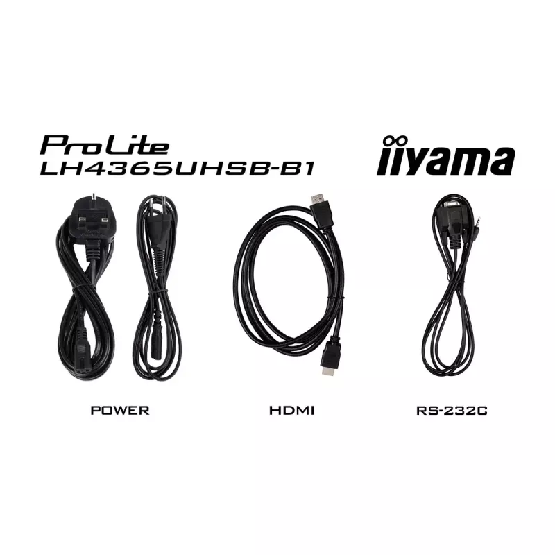 iiyama LH4365UHSB-B1 Signālu displejs Kioska dizains 108 cm (42.5 collas) LED Wi-Fi 800 cd/m² 4K Ultra HD Melns Iebūvēts procesors Android 11 24/7