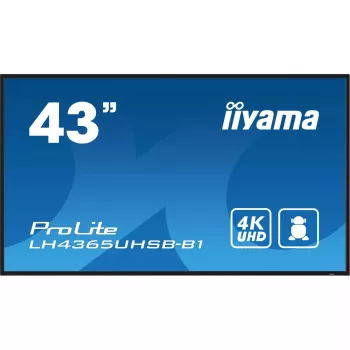 iiyama LH4365UHSB-B1 Signālu displejs Kioska dizains 108 cm (42.5 collas) LED Wi-Fi 800 cd/m² 4K Ultra HD Melns Iebūvēts procesors Android 11 24/7