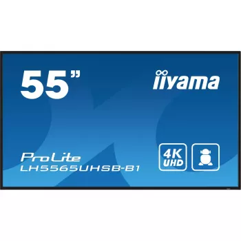 iiyama LH5565UHSB-B1 Signage Displejs Kioska dizains 138.7 cm (54.6 collu) LED Wi-Fi 800 cd/m² 4K Ultra HD Melns Iebūvēts procesors Android 11 24/7