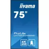 iiyama LH7565UHSB-B1 Signālu displejs Kiosk dizains 189.2 cm (74.5 collas) LED Wi-Fi 800 cd/m² 4K Ultra HD Melns Iebūvēts procesors Android 11 24/7