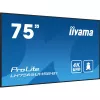 iiyama LH7565UHSB-B1 Signālu displejs Kiosk dizains 189.2 cm (74.5 collas) LED Wi-Fi 800 cd/m² 4K Ultra HD Melns Iebūvēts procesors Android 11 24/7