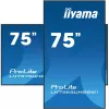iiyama LH7565UHSB-B1 Signālu displejs Kiosk dizains 189.2 cm (74.5 collas) LED Wi-Fi 800 cd/m² 4K Ultra HD Melns Iebūvēts procesors Android 11 24/7