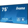 iiyama LH7565UHSB-B1 Signālu displejs Kiosk dizains 189.2 cm (74.5 collas) LED Wi-Fi 800 cd/m² 4K Ultra HD Melns Iebūvēts procesors Android 11 24/7