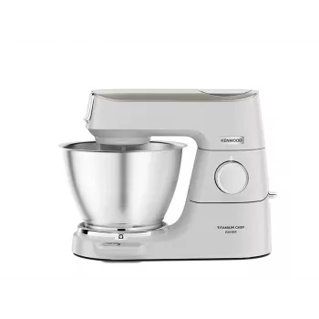 Kenwood KVC65.001WH virtuves kombains 1200 W 5 L Nerūsējošais tērauds, Balts ar iebūvētiem svariem