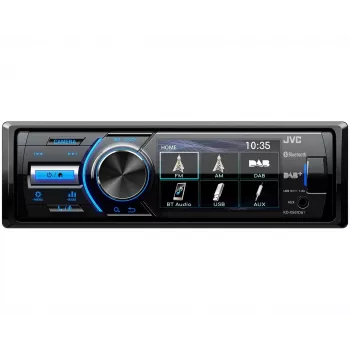 JVC KD-X561DBT automašīnas mediju uztvērējs Melns, Zils 180 W Bluetooth