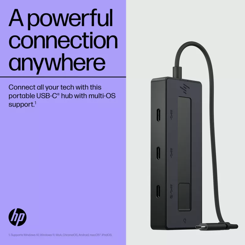USB-C daudzportu centrmezgls HP 4K 6G842AA#ABB