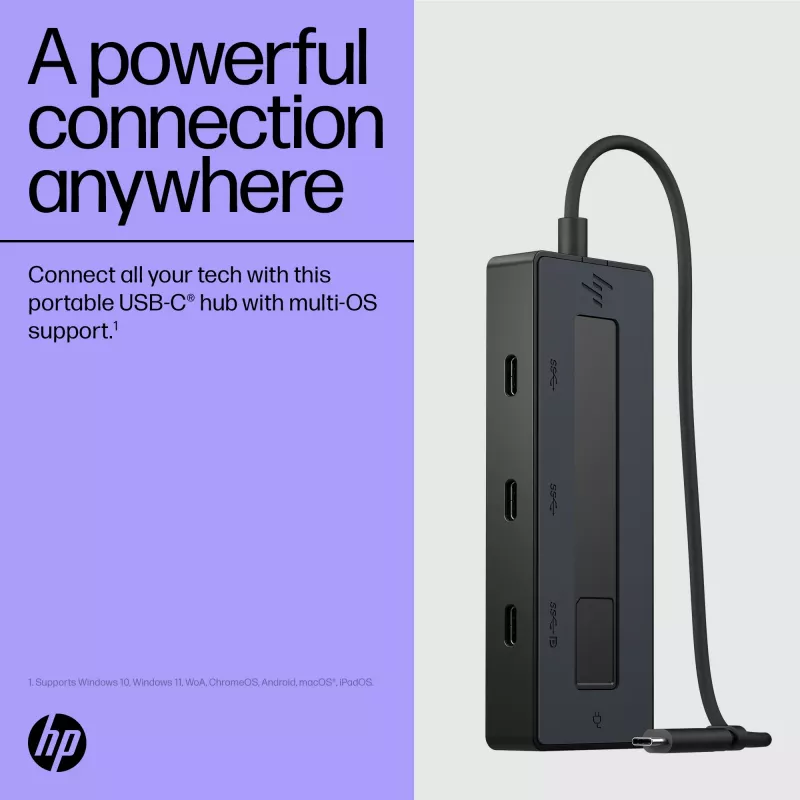 USB-C daudzportu centrmezgls HP 4K 6G842AA#ABB
