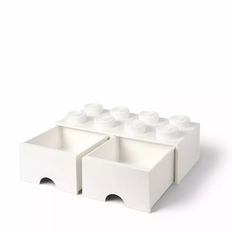 Atvilktne LEGO Brick 8, room copenhagen RC40061735, balta