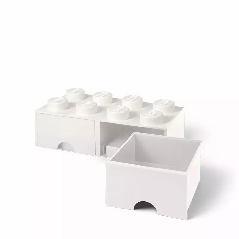 Atvilktne LEGO Brick 8, room copenhagen RC40061735, balta