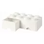 Atvilktne LEGO Brick 8, room copenhagen RC40061735, balta