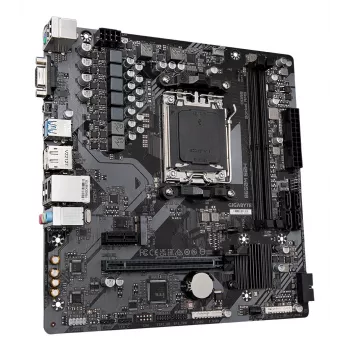 GIGABYTE B650M S2H mātesplate - AMD Ryzen 9000 sērijas CPU, 5+2+2 fāžu VRM, līdz 6400MHz DDR5 (OC), 1xPCIe 4.0 M.2, GbE LAN, USB 3.2 Gen 1