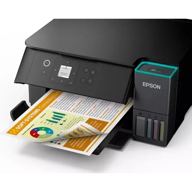 Daudzfunkciju tintes printeris Epson EcoTank ET-2950 — A4, 4800 x 1200 DPI, 33 lpp/min, Wi‑Fi, abpusējā drukāšana, krāsu skenēšana