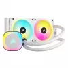 CORSAIR CPU dzesētājs - Icue Link H100I RGB Aio šķidruma dzesētājs - Balts