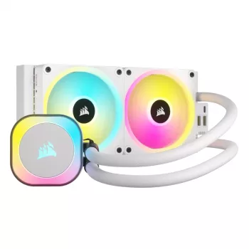 CORSAIR CPU dzesētājs - Icue Link H100I RGB Aio šķidruma dzesētājs - Balts