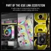 CORSAIR CPU dzesētājs - Icue Link H100I RGB Aio šķidruma dzesētājs - Balts