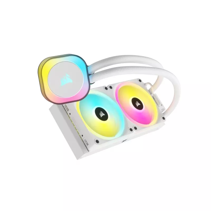 CORSAIR CPU dzesētājs - Icue Link H100I RGB Aio šķidruma dzesētājs - Balts