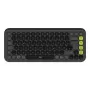 Logitech POP Icon Keys 920-013059 bezvadu tastatūra - grafīta zaļa, QWERTZ vācu izkārtojums