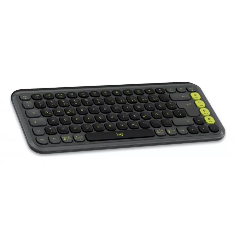 Logitech POP Icon Keys 920-013059 bezvadu tastatūra - grafīta zaļa, QWERTZ vācu izkārtojums