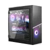 MSI MPG SEKIRA 500X Full Tower datora korpuss melns, 3x 200mm ARGB + 1x 200mm + 1x120mm ARGB ventilatori, Mystic Light Sync, 8 kanālu ARGB centrmezgls, USB Type-C, rūdīta stikla paneļi, E-ATX, ATX, mATX, mini-ITX